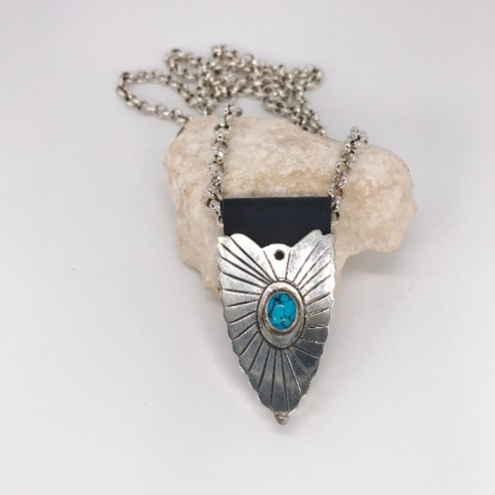 Sterling Belt Tip Necklace